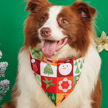 Cartoon Print Pet Bandana Scarf
