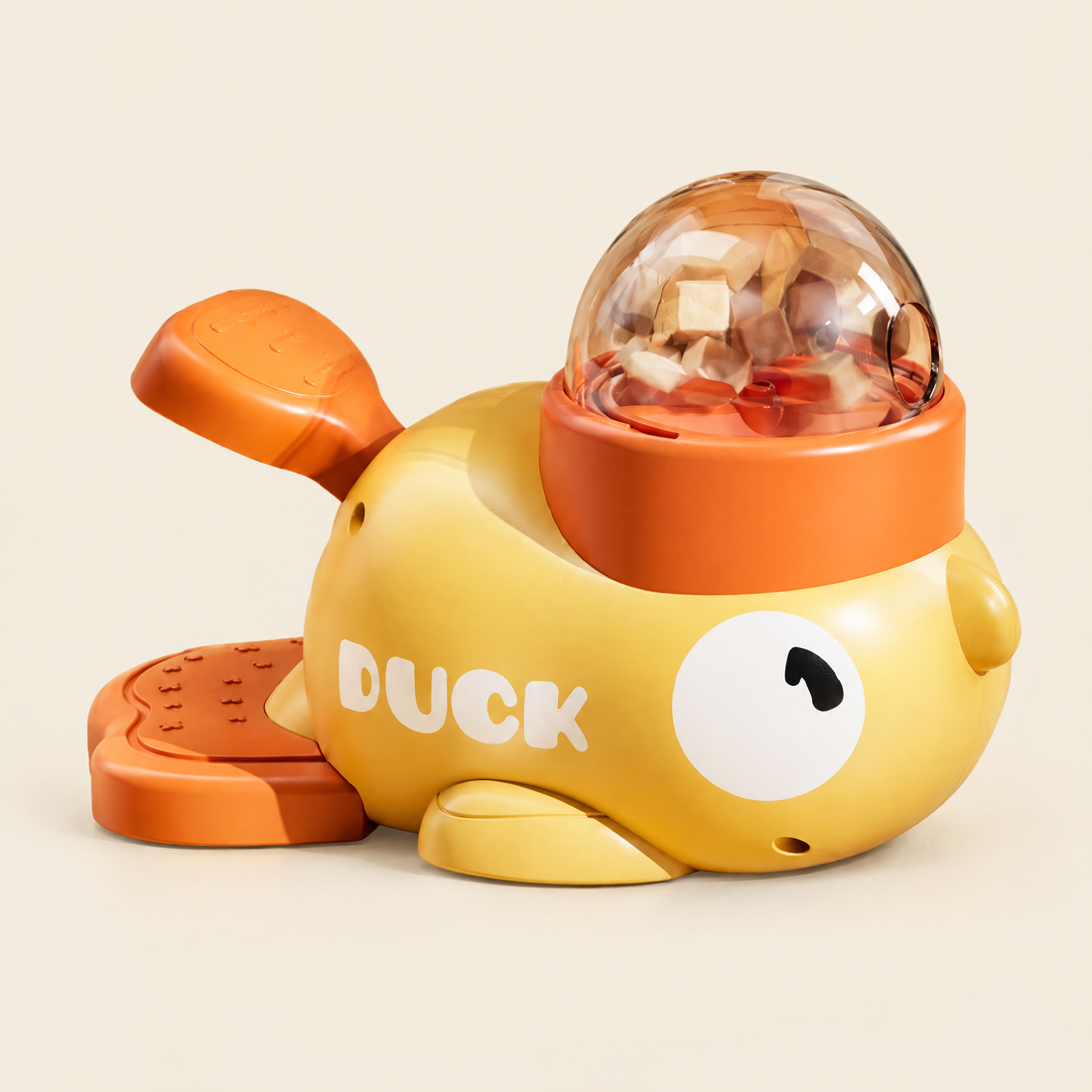 Treat-Dispensing Duck Toy for Cats & Dogs