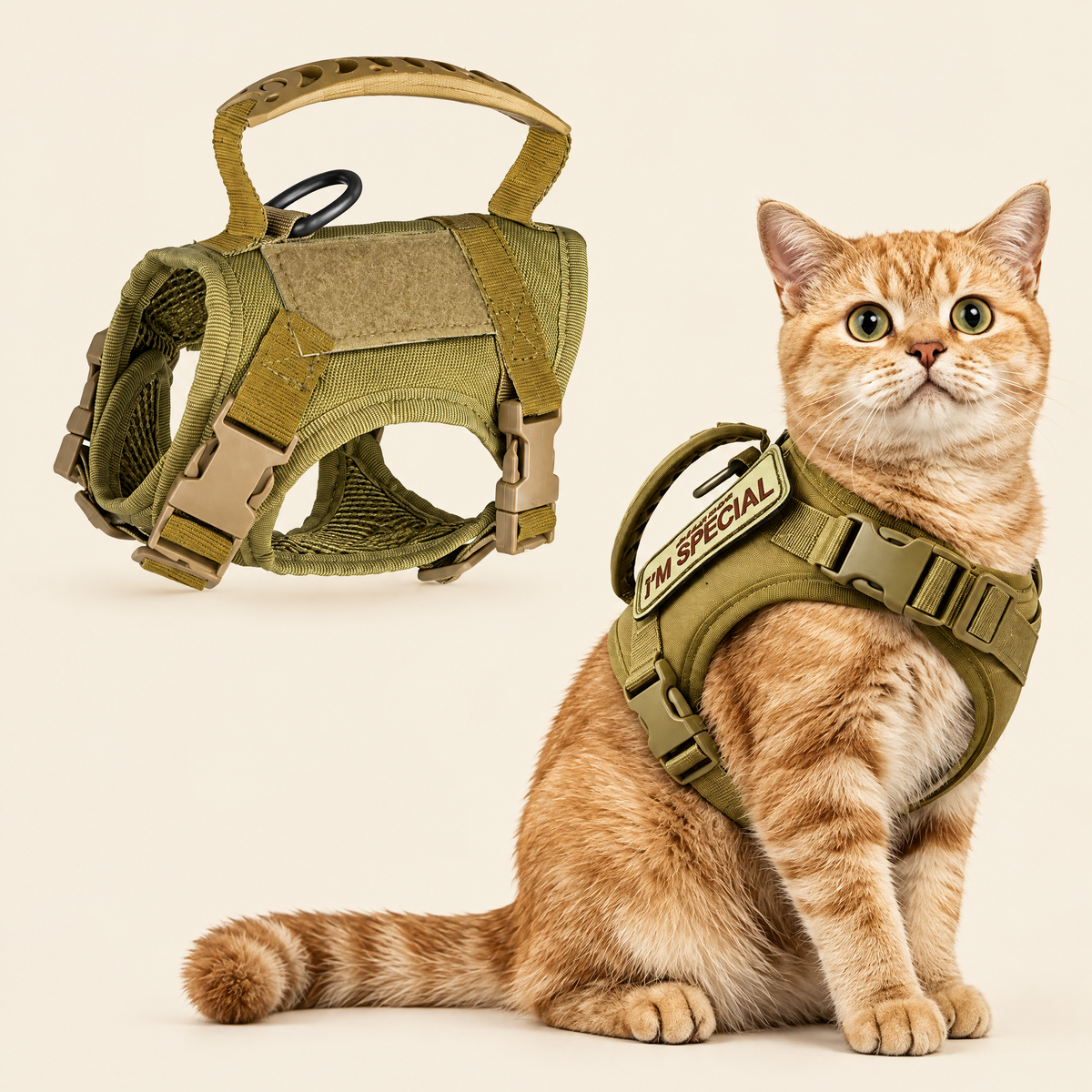 Breathable No-Choke Vest Harness for Small Dogs & Cats