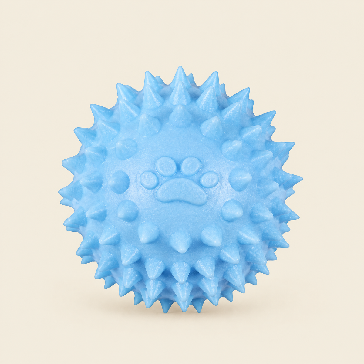 Paw Print Spiky Chew Ball for Dogs & Cats