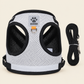 Reflective Breathable Mesh Pet Harness & Leash Set