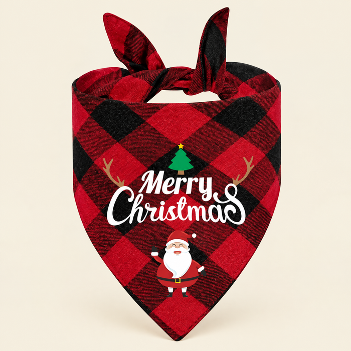 Christmas Plaid Pet Bandana
